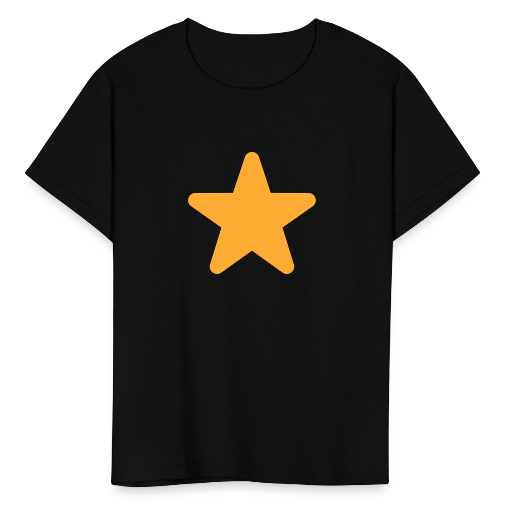 ⭐ Star (Twemoji) Kids' T-Shirt - black