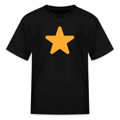 ⭐ Star (Twemoji) Kids' T-Shirt - black