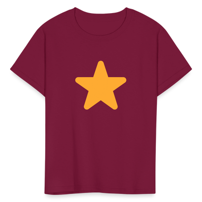 ⭐ Star (Twemoji) Kids' T-Shirt - burgundy