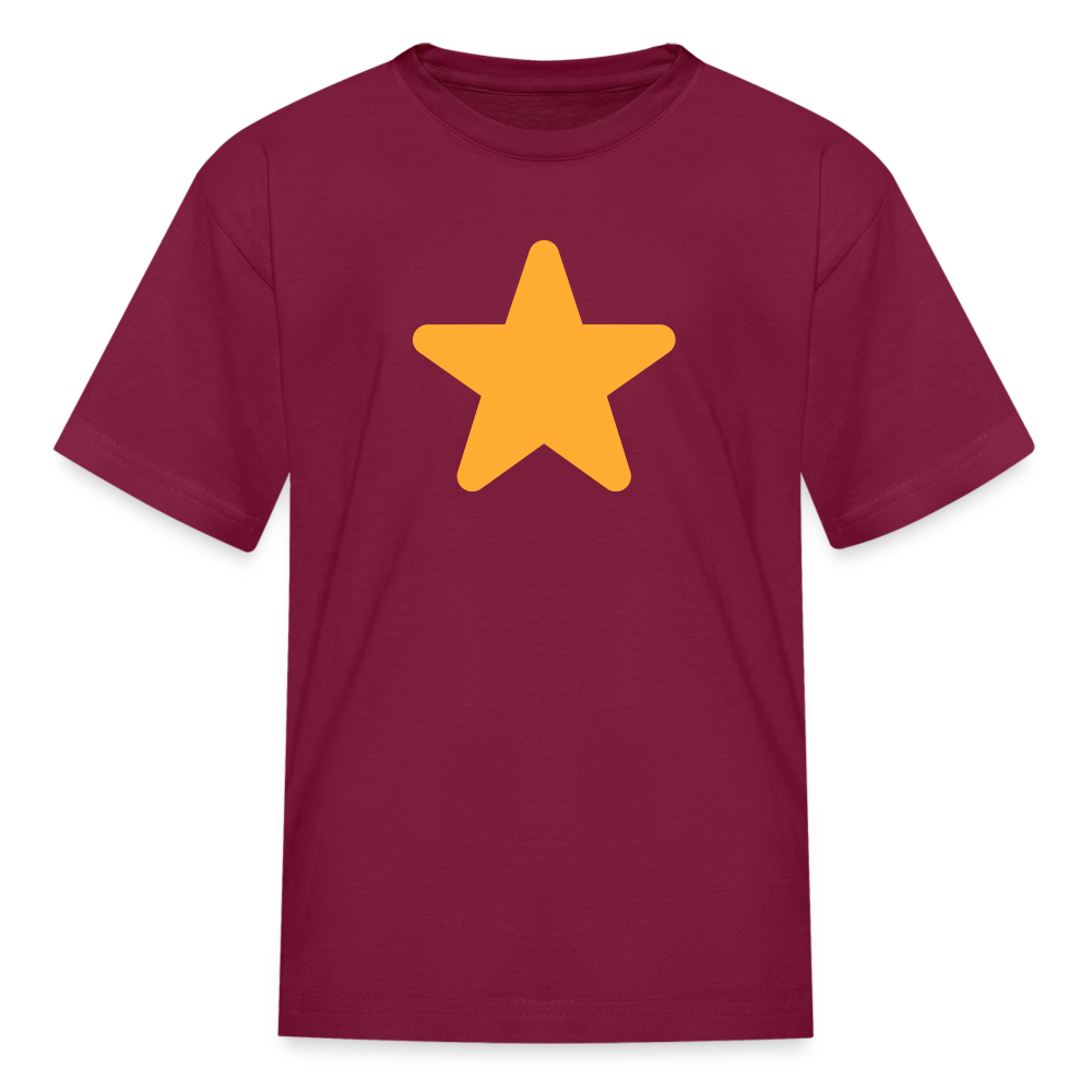 ⭐ Star (Twemoji) Kids' T-Shirt - burgundy