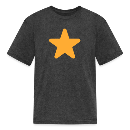⭐ Star (Twemoji) Kids' T-Shirt - heather black