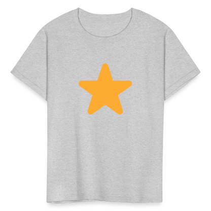 ⭐ Star (Twemoji) Kids' T-Shirt - heather gray