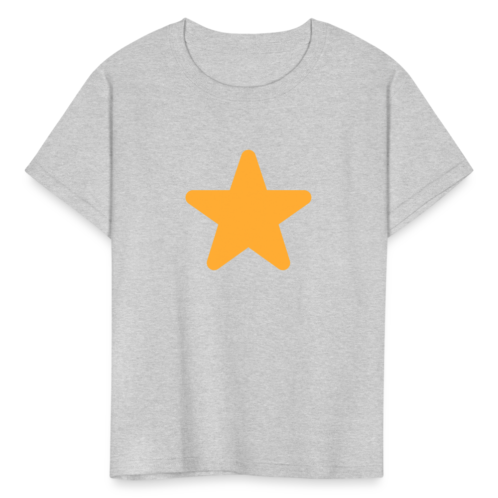 ⭐ Star (Twemoji) Kids' T-Shirt - heather gray