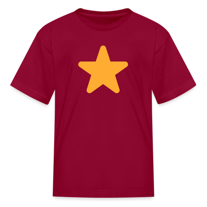 ⭐ Star (Twemoji) Kids' T-Shirt - dark red