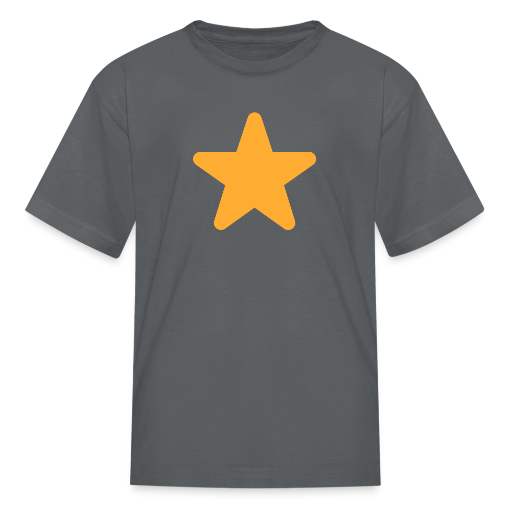 ⭐ Star (Twemoji) Kids' T-Shirt - charcoal