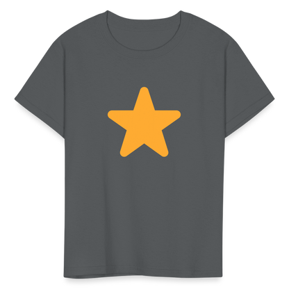 ⭐ Star (Twemoji) Kids' T-Shirt - charcoal