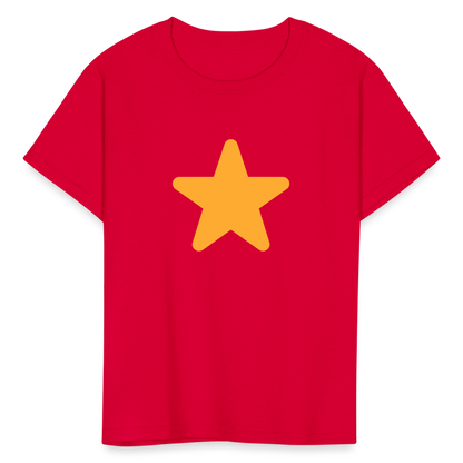 ⭐ Star (Twemoji) Kids' T-Shirt - red