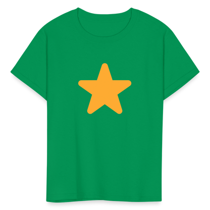 ⭐ Star (Twemoji) Kids' T-Shirt - kelly green
