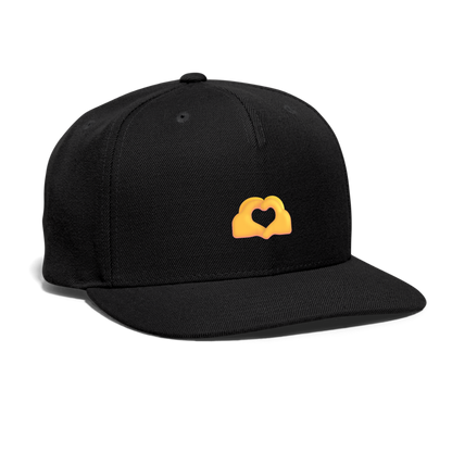 🫶 Heart Hands (Microsoft Fluent) Snapback Baseball Cap - black