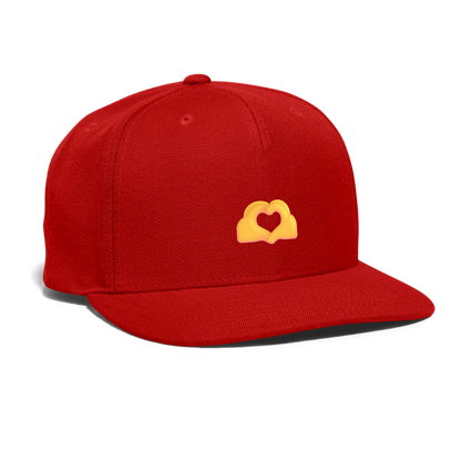 🫶 Heart Hands (Microsoft Fluent) Snapback Baseball Cap - red