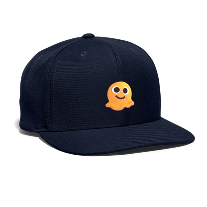 🫠 Melting Face (Microsoft Fluent) Snapback Baseball Cap - navy