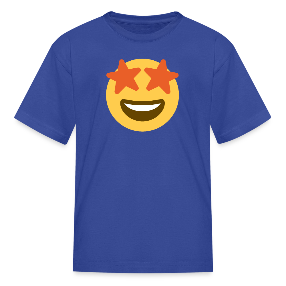 🤩 Star-Struck (Twemoji) Kids' T-Shirt - royal blue