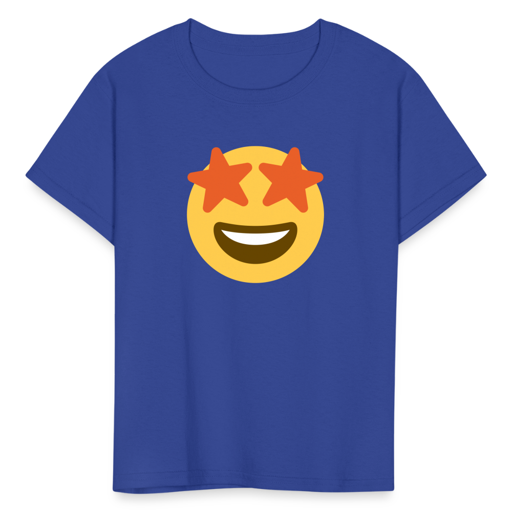 🤩 Star-Struck (Twemoji) Kids' T-Shirt - royal blue