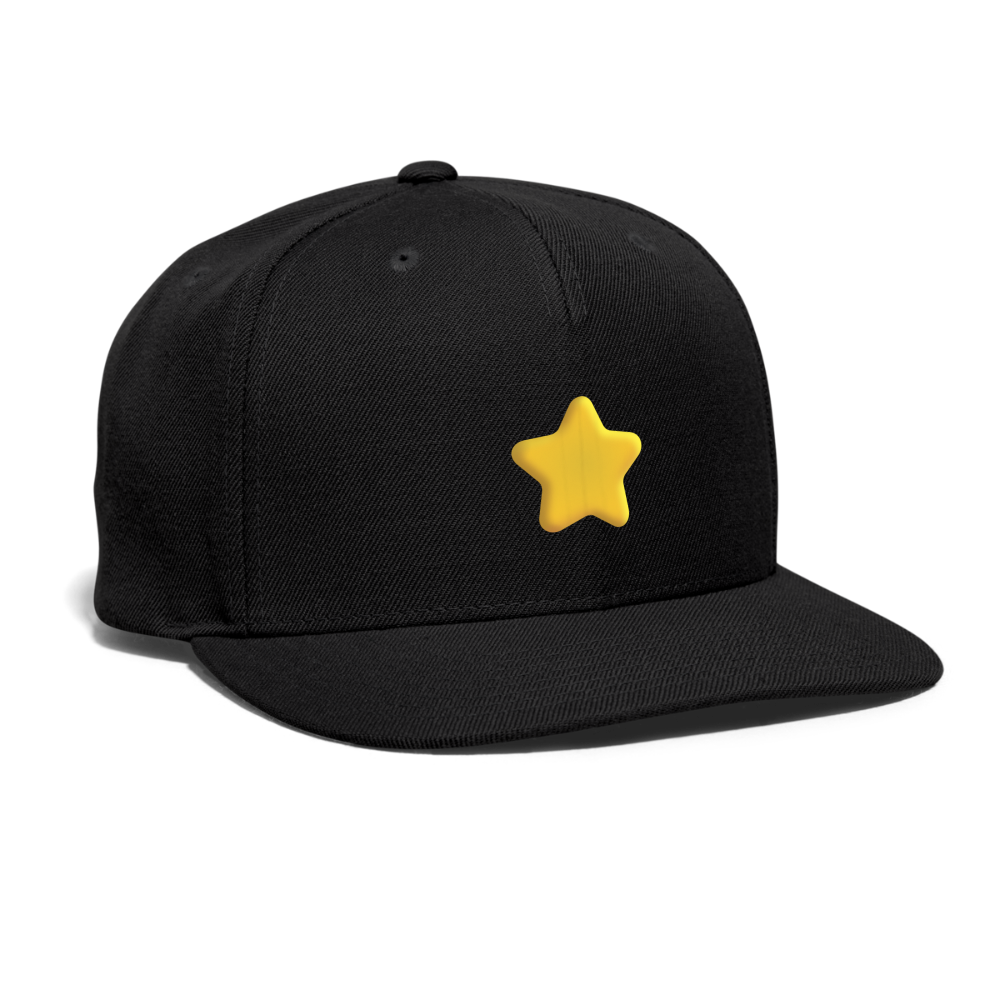 ⭐ Star (Microsoft Fluent) Snapback Baseball Cap - black