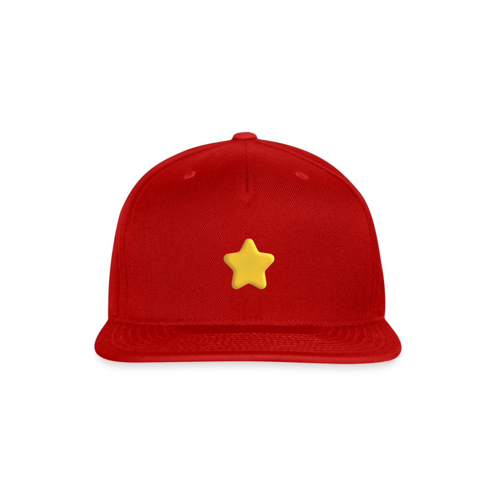 ⭐ Star (Microsoft Fluent) Snapback Baseball Cap - red