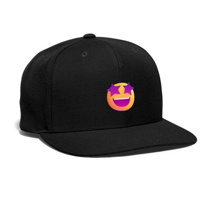 🤩 Star-Struck (Microsoft Fluent) Snapback Baseball Cap - black