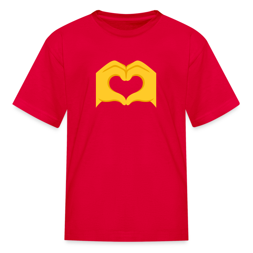 🫶 Heart Hands (Google Noto Color Emoji) Kids' T-Shirt - red