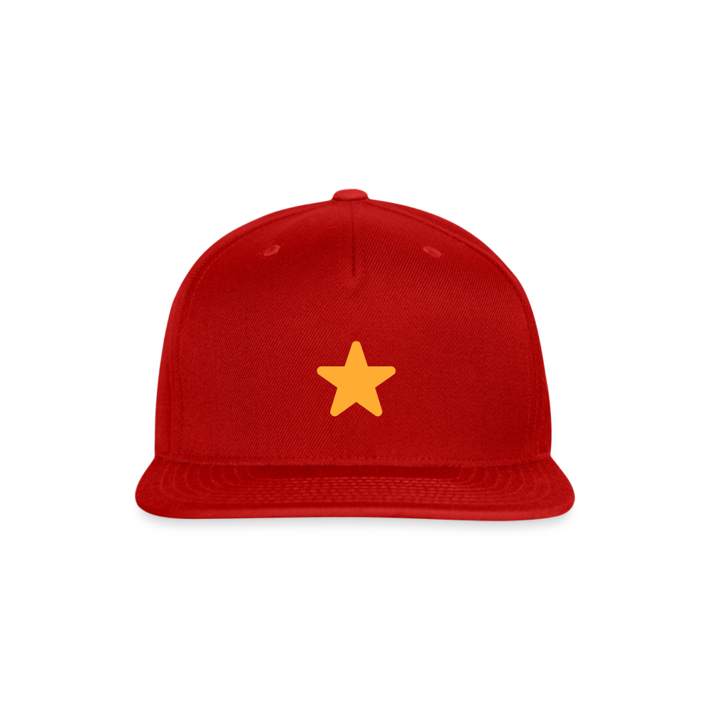 ⭐ Star (Twemoji) Snapback Baseball Cap - red