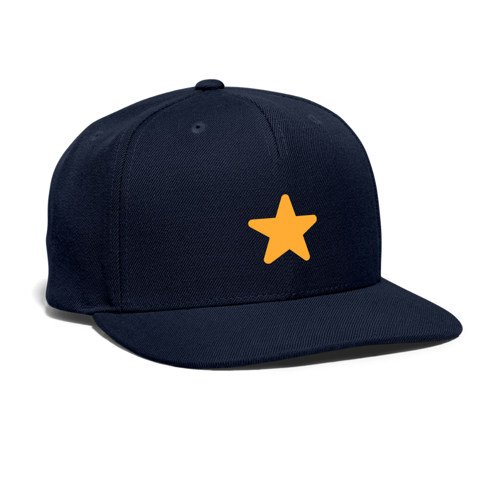 ⭐ Star (Twemoji) Snapback Baseball Cap - navy