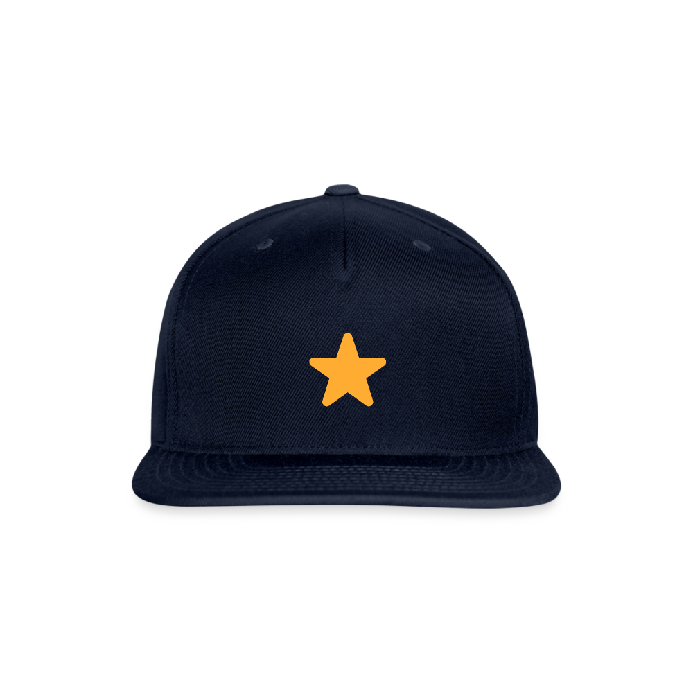 ⭐ Star (Twemoji) Snapback Baseball Cap - navy