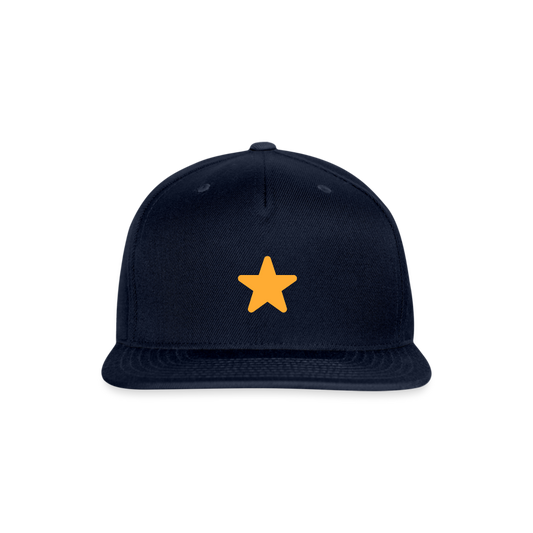 ⭐ Star (Twemoji) Snapback Baseball Cap - navy