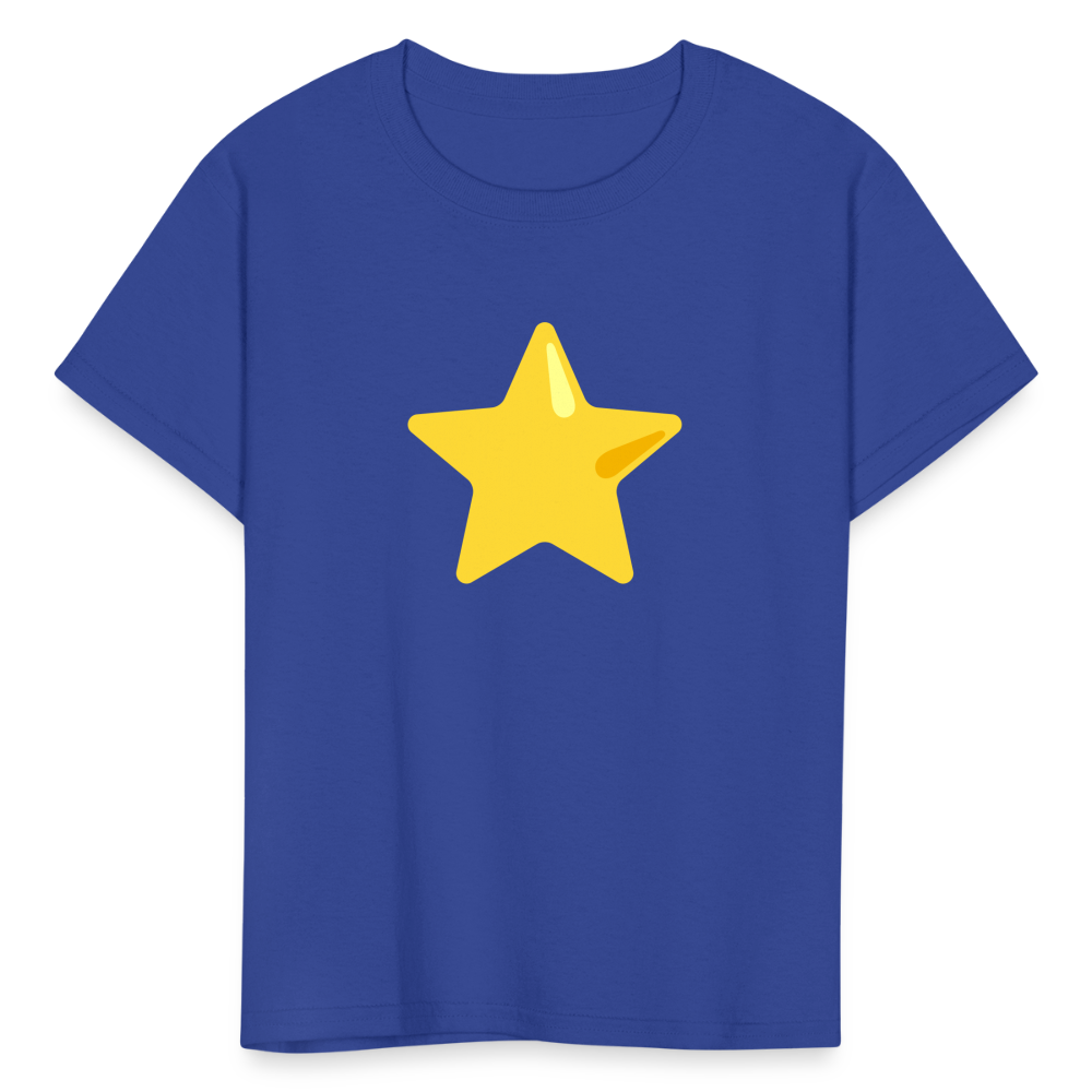 ⭐ Star (Google Noto Color Emoji) Kids' T-Shirt - royal blue