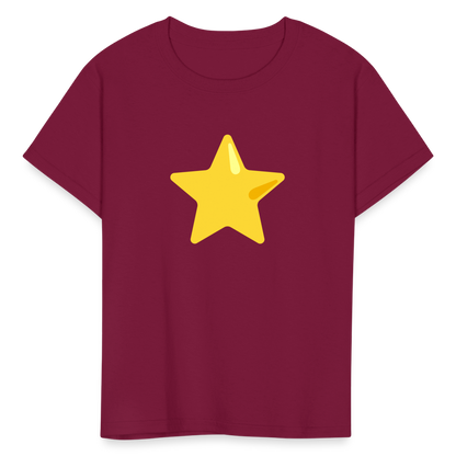⭐ Star (Google Noto Color Emoji) Kids' T-Shirt - burgundy