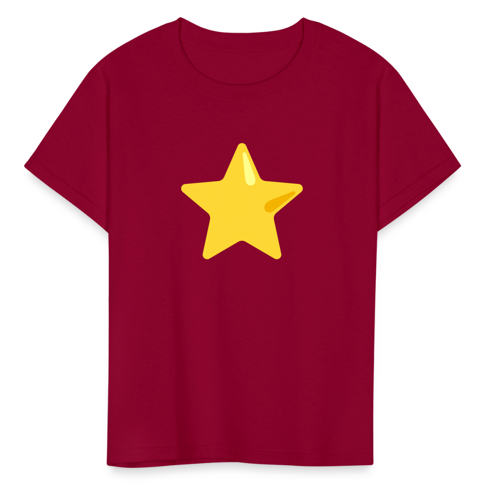 ⭐ Star (Google Noto Color Emoji) Kids' T-Shirt - dark red