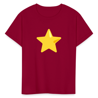 ⭐ Star (Google Noto Color Emoji) Kids' T-Shirt - dark red