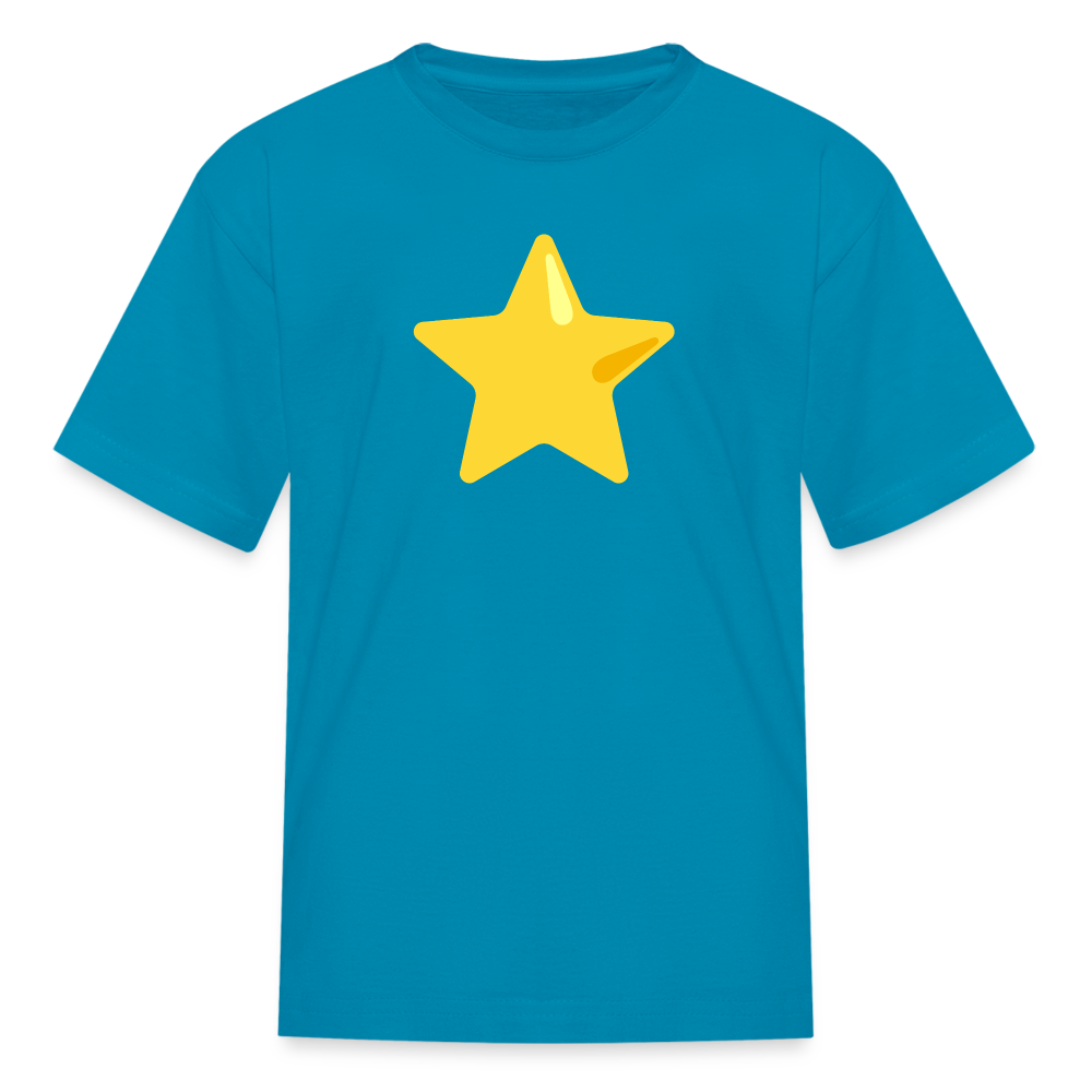 ⭐ Star (Google Noto Color Emoji) Kids' T-Shirt - turquoise