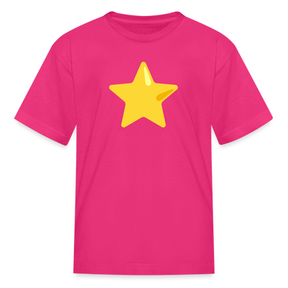 ⭐ Star (Google Noto Color Emoji) Kids' T-Shirt - fuchsia
