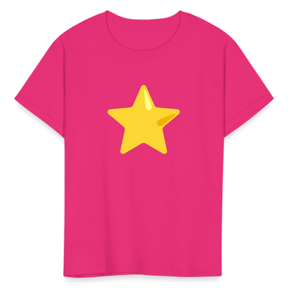 ⭐ Star (Google Noto Color Emoji) Kids' T-Shirt - fuchsia
