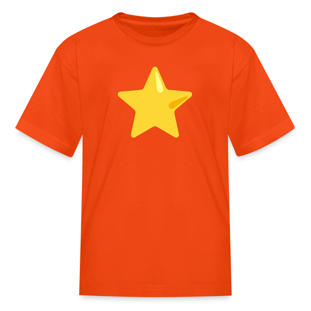 ⭐ Star (Google Noto Color Emoji) Kids' T-Shirt - orange