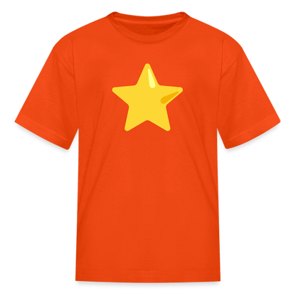 ⭐ Star (Google Noto Color Emoji) Kids' T-Shirt - orange