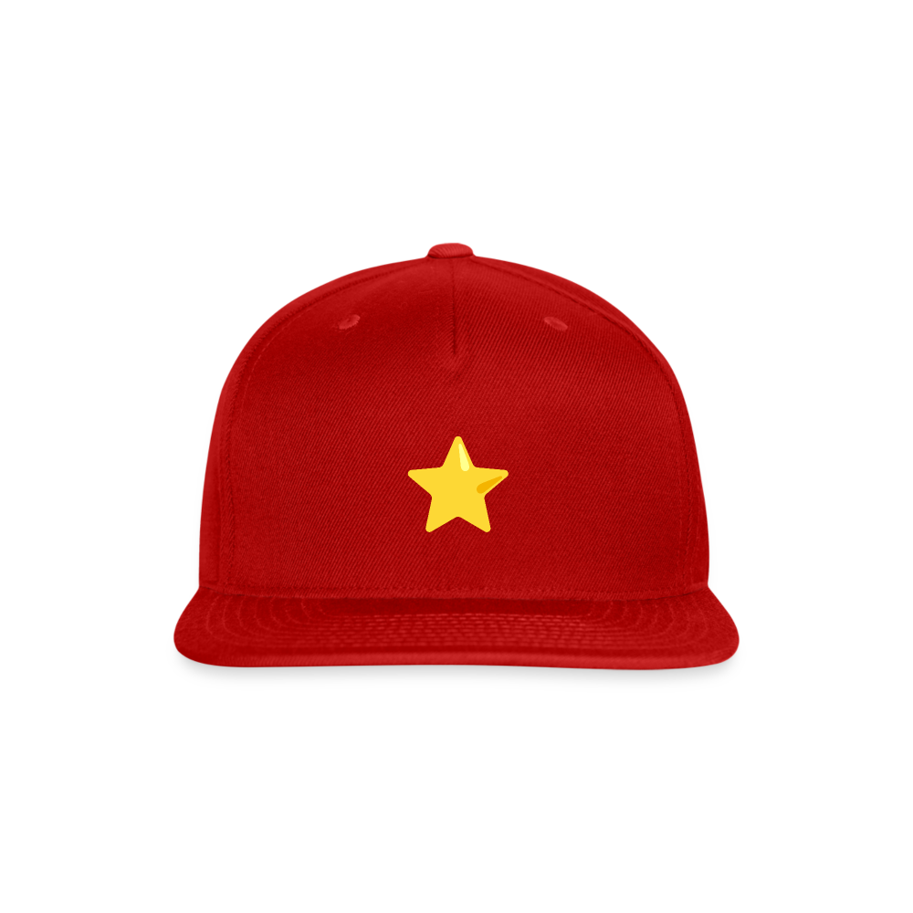 ⭐ Star (Google Noto Color Emoji) Snapback Baseball Cap - red