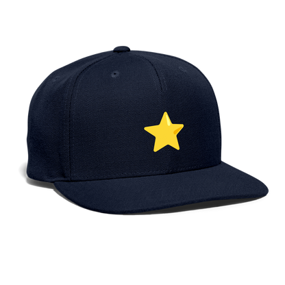 ⭐ Star (Google Noto Color Emoji) Snapback Baseball Cap - navy