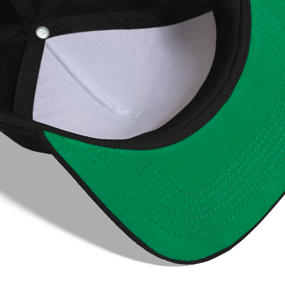 🤍 White Heart (Google Noto Color Emoji) Snapback Baseball Cap - black