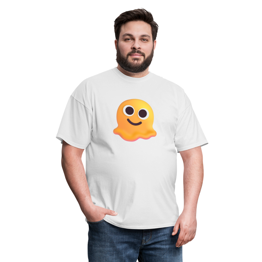 🫠 Melting Face (Microsoft Fluent) Unisex Classic T-Shirt - white