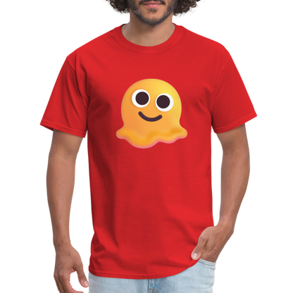 🫠 Melting Face (Microsoft Fluent) Unisex Classic T-Shirt - red