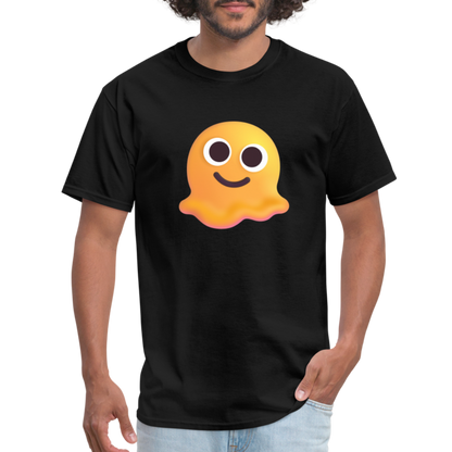 🫠 Melting Face (Microsoft Fluent) Unisex Classic T-Shirt - black