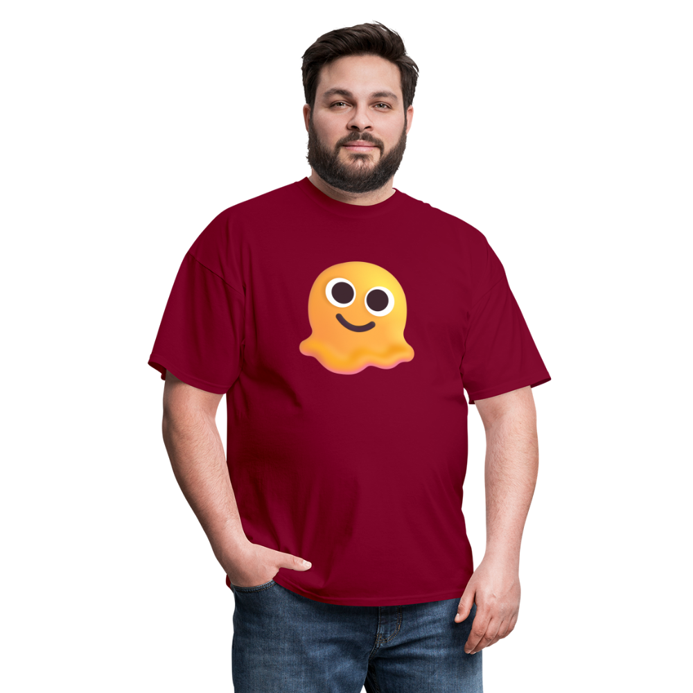 🫠 Melting Face (Microsoft Fluent) Unisex Classic T-Shirt - burgundy