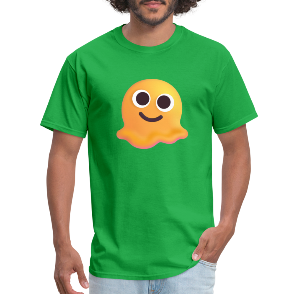 🫠 Melting Face (Microsoft Fluent) Unisex Classic T-Shirt - bright green