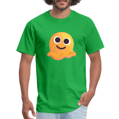 🫠 Melting Face (Microsoft Fluent) Unisex Classic T-Shirt - bright green