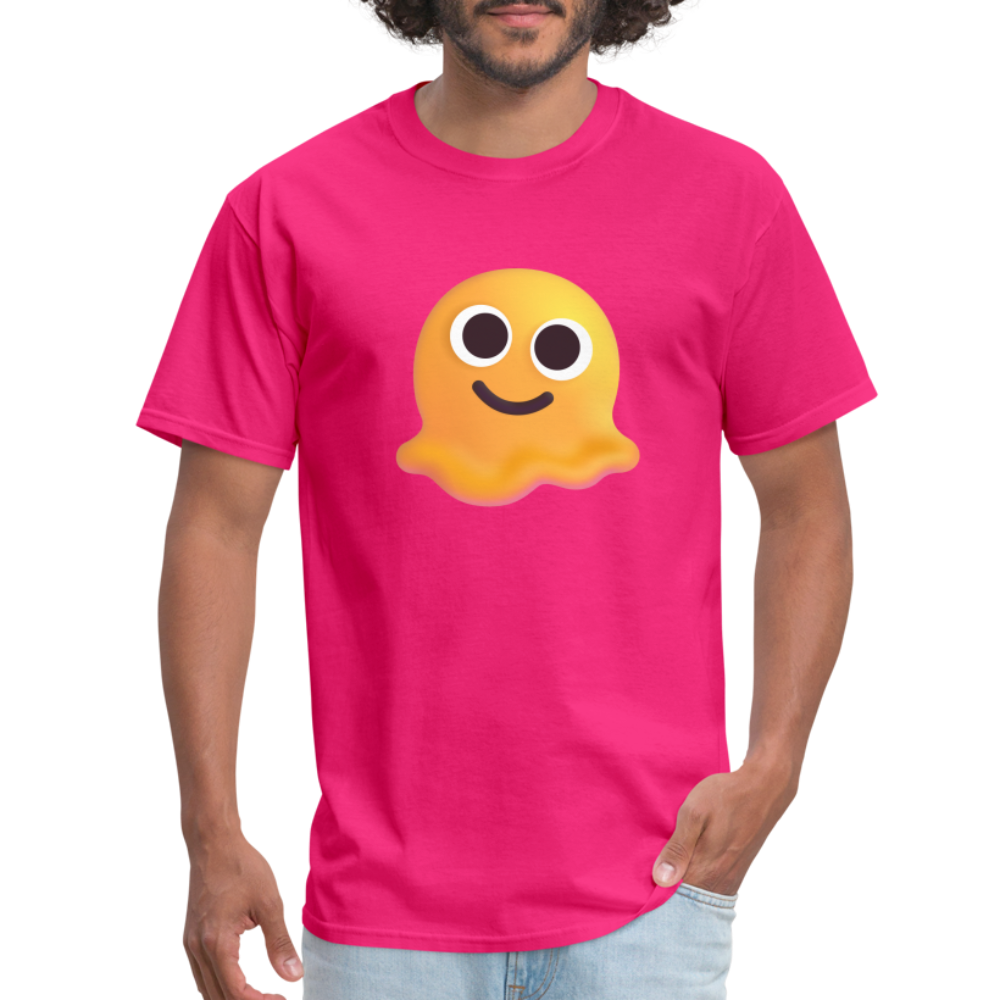 🫠 Melting Face (Microsoft Fluent) Unisex Classic T-Shirt - fuchsia