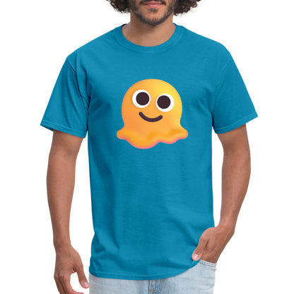 🫠 Melting Face (Microsoft Fluent) Unisex Classic T-Shirt - turquoise