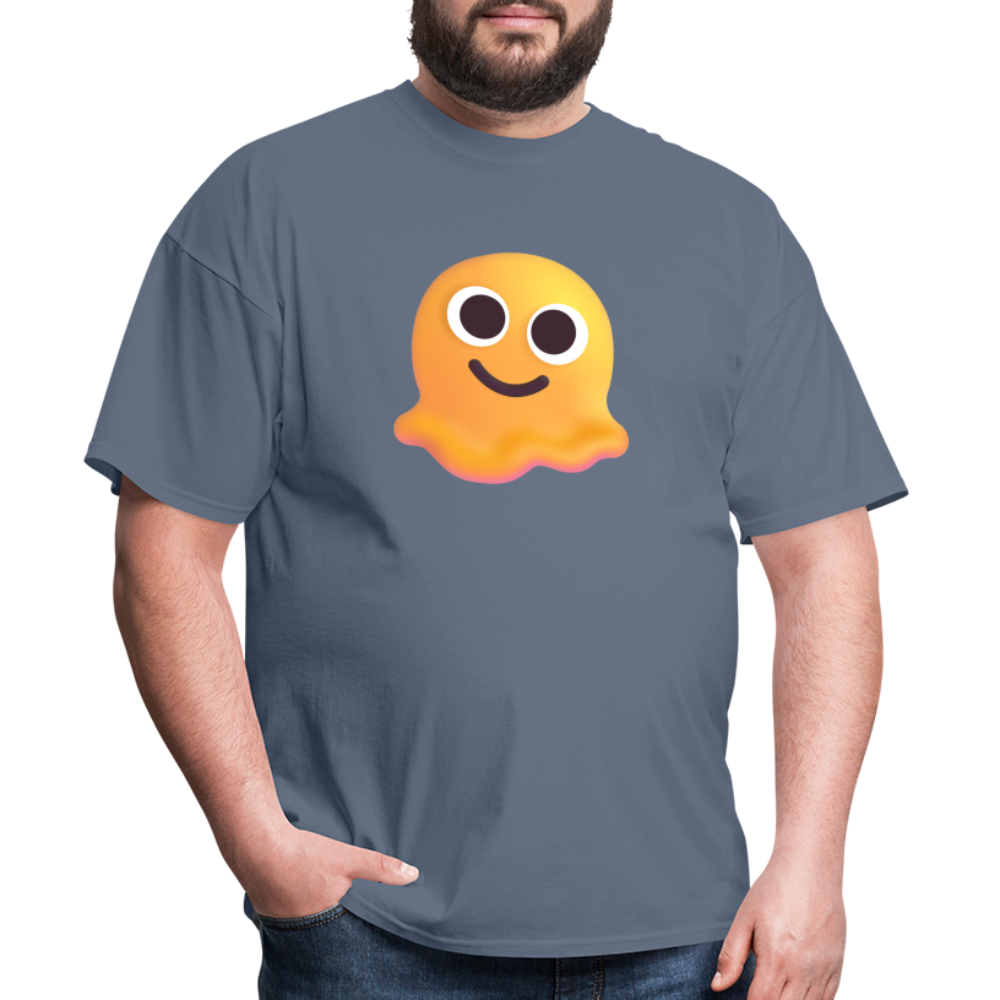 🫠 Melting Face (Microsoft Fluent) Unisex Classic T-Shirt - denim