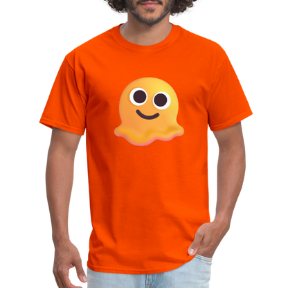 🫠 Melting Face (Microsoft Fluent) Unisex Classic T-Shirt - orange