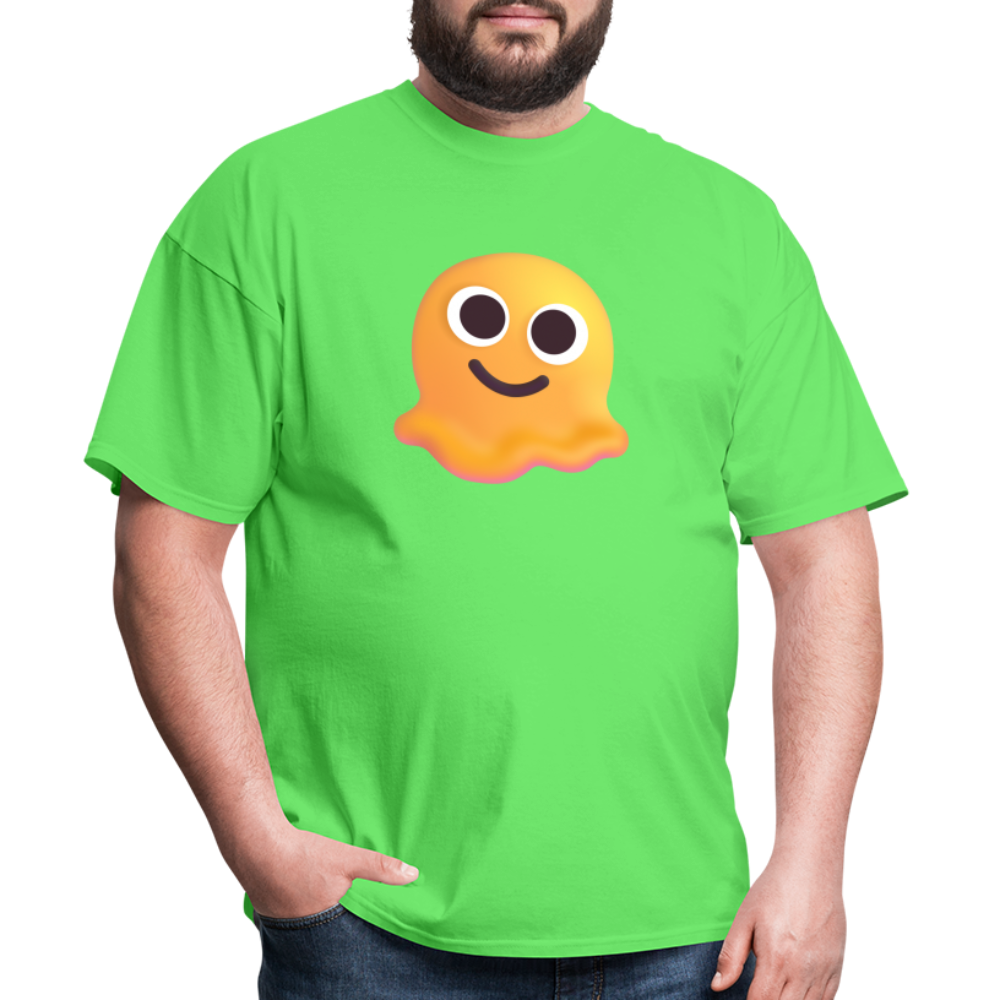 🫠 Melting Face (Microsoft Fluent) Unisex Classic T-Shirt - kiwi