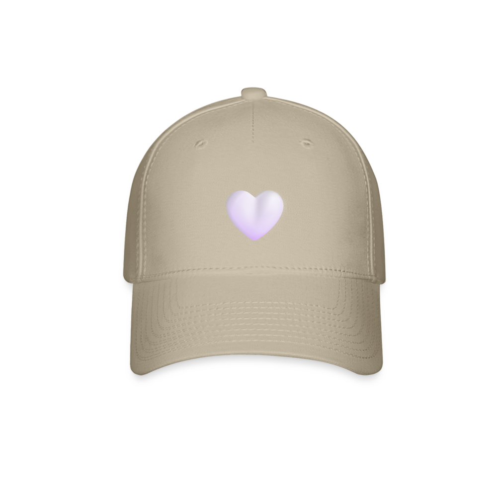 🤍 White Heart (Microsoft Fluent) Baseball Cap - khaki