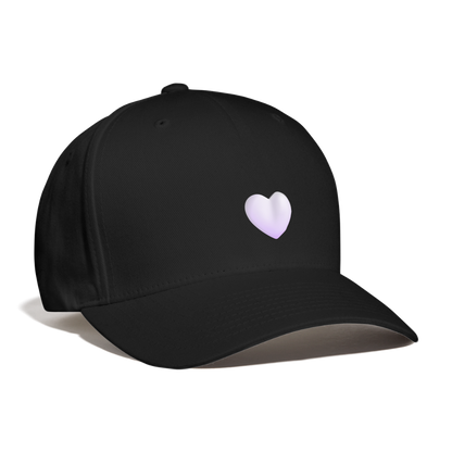🤍 White Heart (Microsoft Fluent) Baseball Cap - black